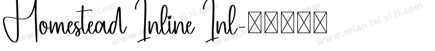 Homestead Inline Inl字体转换